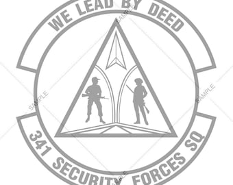 Air Force 341st Security Forces Squadron Logo (SVG, PNG)