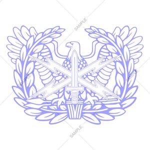 Logotipo del ejército cibernético en ascenso (vector SVG PNG) para grabado y diseño