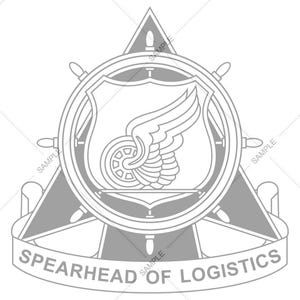 Army Transportation Corps Regimental Crest Insignia Logo Vector SVG PNG for Engraving and Design