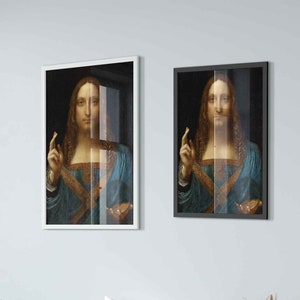 Salvador Mundi Framed Poster, Leonardo Da Vinci - Salvador Mundi Framed Print