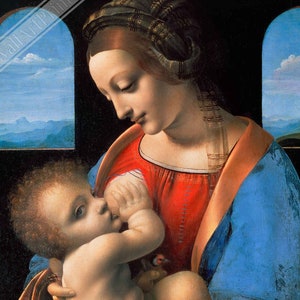 Leonardo Da Vinci Poster Print, Madonna Litta Poster UK, EU USA Domestic Shipping
