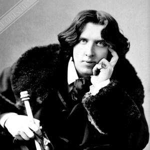 Poster di Oscar Wilde, foto d'epoca del poeta irlandese, stampa di Oscar Wilde nel Regno Unito, spedizione nazionale UE-USA