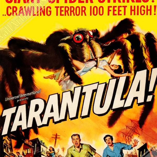Vintage Movie Poster Tarantula 1955 Poster Film Art - Tarantula Poster UK, EU USA Domestic Shipping