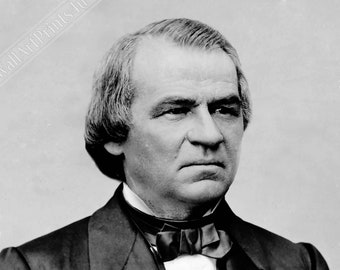 Andrew Johnson Portrait: 17th US President, Vintage Photo Print