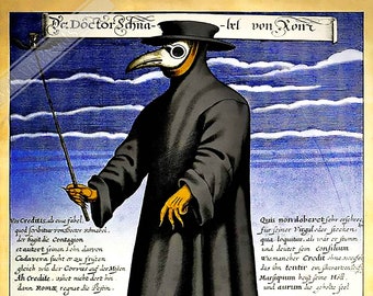 Pestdoktor Print: Dr. Beak, um 1660