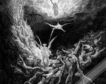 ギュスターヴ・ドレ: 最後の審判 ポスター - Bible de Tours アート