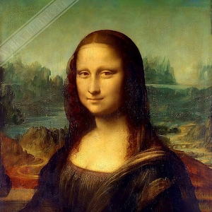 Mona Lisa Poster, Leonardo Da Vinci - Mona Lisa Print - Reprint UK, EU USA Domestic Shipping