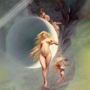 Venus Goddess Poster, Aphrodite Goddess Print Luis Ricardo Falero Poster Uk, Eu Usa Domestic Shipping