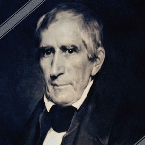 William Harrison Poster, 9th President Of Usa, Vintage Portrait - William Harrison Print UK, EU USA Domestic Shipping