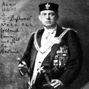 Aleister Crowley Stampa Famoso occultista