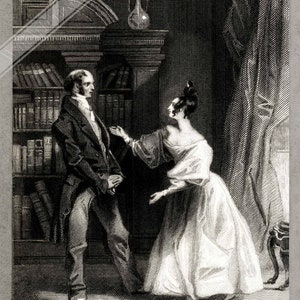 1833年のヴィンテージ「高慢と偏見」ポスター - 「高慢と偏見」プリント 英国、EU、米国国内発送