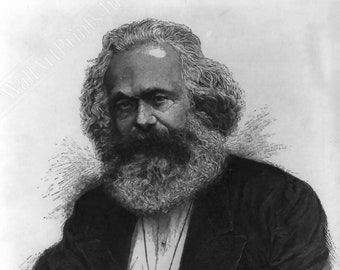 Vintage Karl Marx Poster: Socialist Revolutionary Print