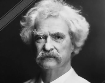 Mark Twain Portrait Poster: American Writer, Humorist