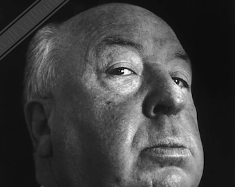 Alfred Hitchcock Poster: Vintage Master of Suspense Photo Print
