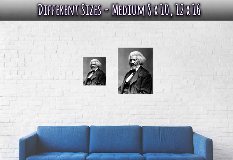 Frederick Douglass Vintage Photo Portrait: Abolitionist Poster - Etsy