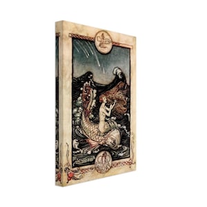 Midsummer Nights Dream Arthur Rackham Canvas Print - Sea Maids Music - Arthur Rackham Canvas.