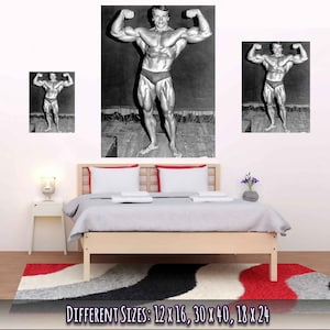Arnold Schwarzenegger-poster: 1974 Mr Olympia dubbele bicepshouding afbeelding 5