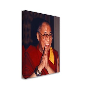 Dalai Lama Leinwanddruck, Dankbarkeit zeigend - Dalai Lama Canvas UK, EU, USA, Inlandsversand