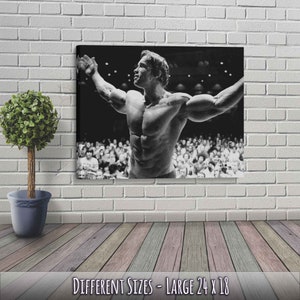 Arnold Schwarzenegger Leinwand Druck, Seven Time Mr Olympia, Vintage Photo Porträt - Arnold Schwarzenegger Leinwand