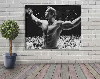 Arnold Schwarzenegger Leinwanddruck: 1974 Mr. Olympia Vintage Photo