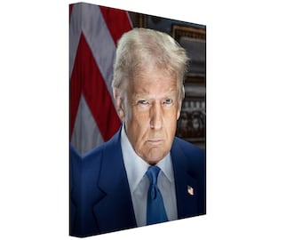 ドナルド・トランプ キャンバスプリント 大統領肖像画 第47代大統領