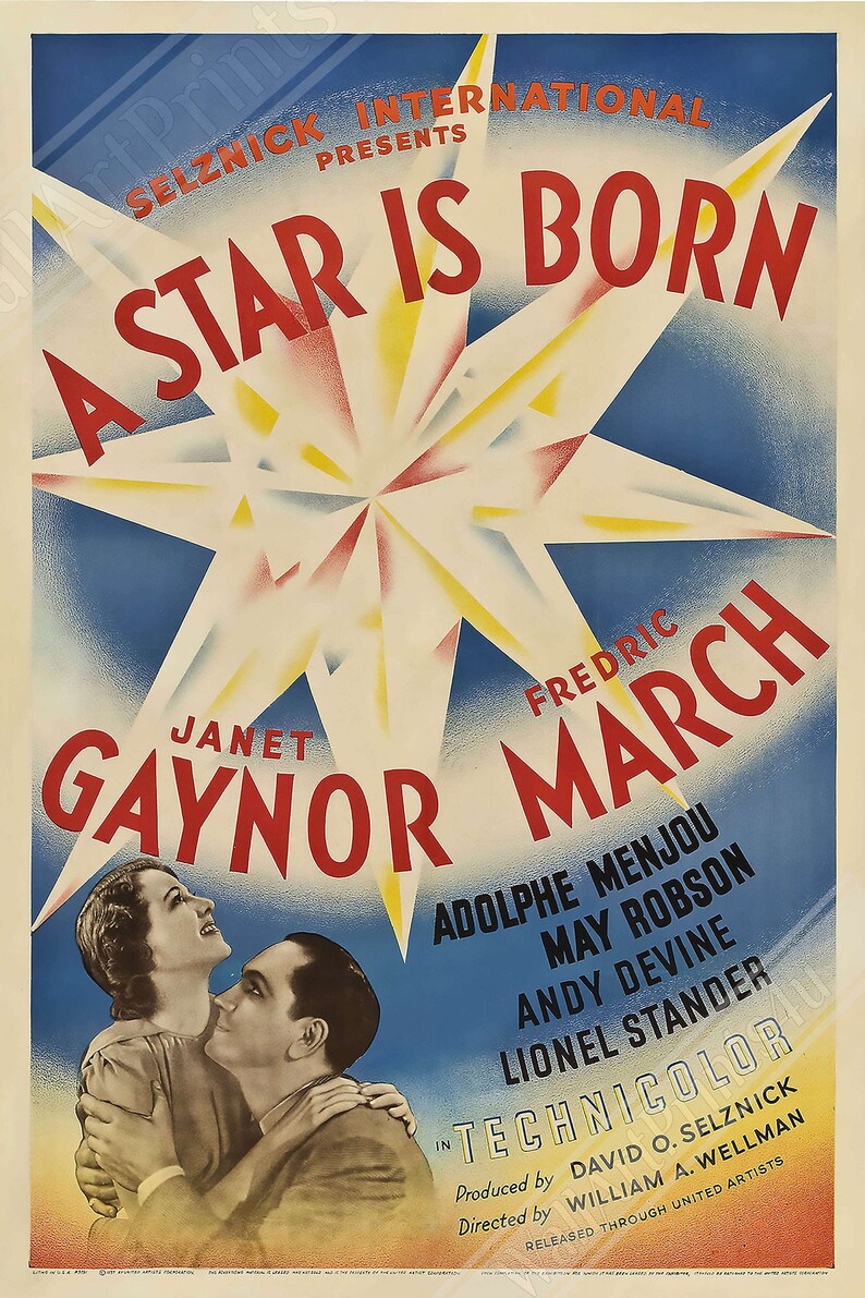 A Star is Born Poster Original Movie Poster 1937 Poster Film - Etsy