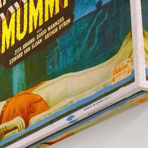The Mummy Canvas, Vintage Horror Movie Canvas 1932 Canvas Film Art ...