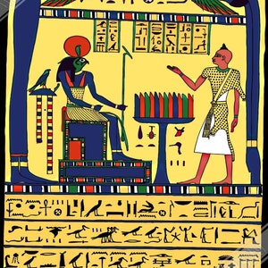 Stele Of Revealing Canvas, Aleister Crowley Book Of The Law Picture, Ankh Ef En Khonsu image 2
