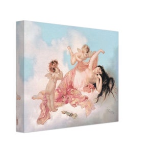 Awakening Of Love Canvas Print Valentines Gift Canvas Print, Virgilio Tojett 1894 UK, EU USA Domestic Shipping