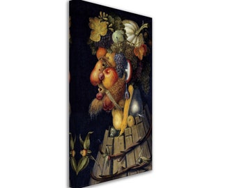 Toile d'automne Arcimboldo : art des quatre saisons de la Renaissance