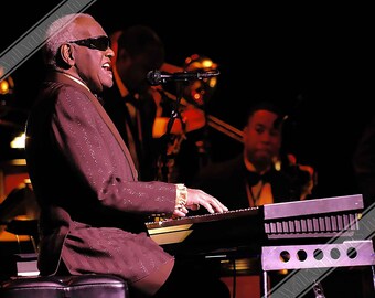 Ray Charles Poster: Soul Music, Vintage Photo Portrait