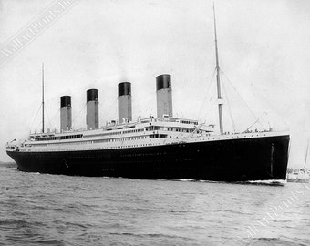 Titanic Poster, Titanic Photo Print From 1912, Leaving Southampton For New York