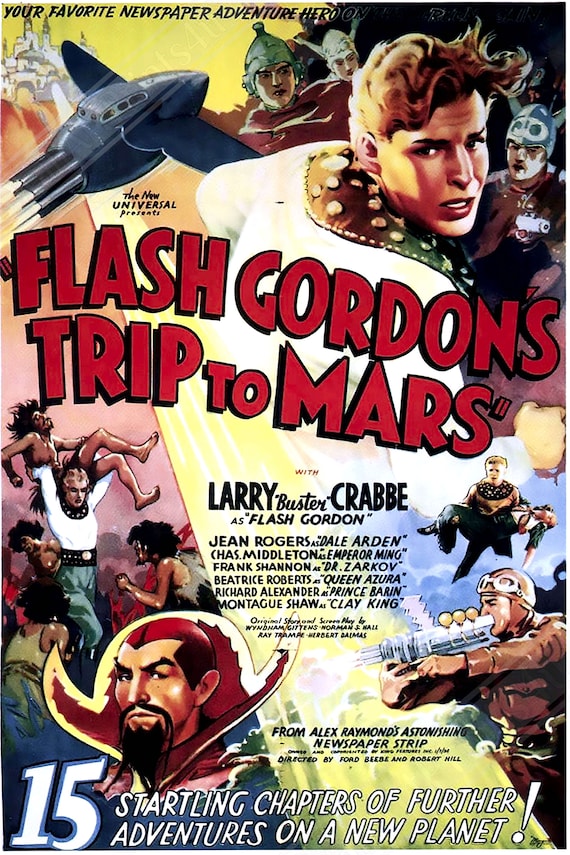 Flash Gordon: Trip to Mars - Vintage Movie Poster (1938) - Etsy