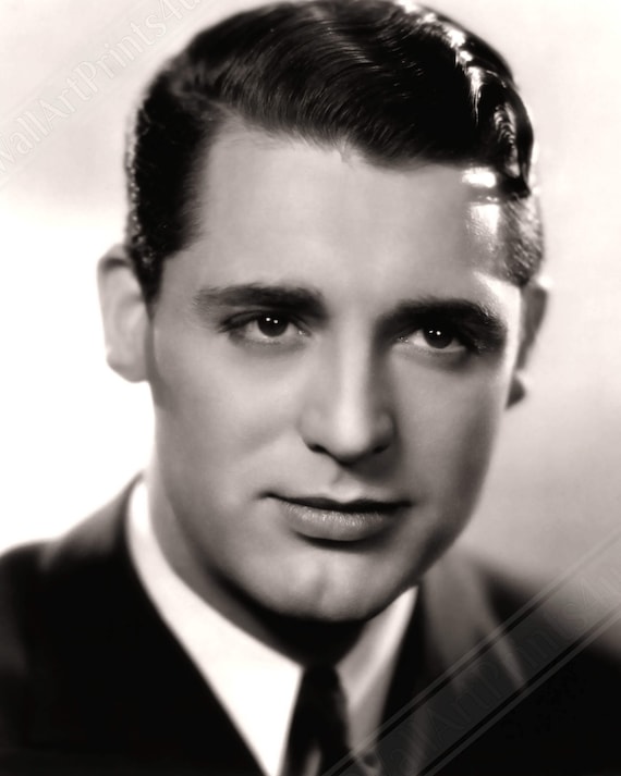 Cary Grant Poster: Vintage Silver Screen Star Portrait - Etsy