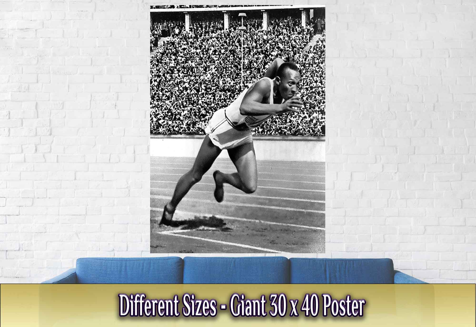 Jesse Owens Poster American Athletics Star Vintage Photo - Etsy
