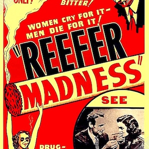 Reefer Madness Propaganda Poster: 1936 Vintage Film Print