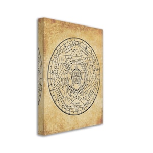 Sigillum Dei Canvas Print: Occult Doctor John Dee Art