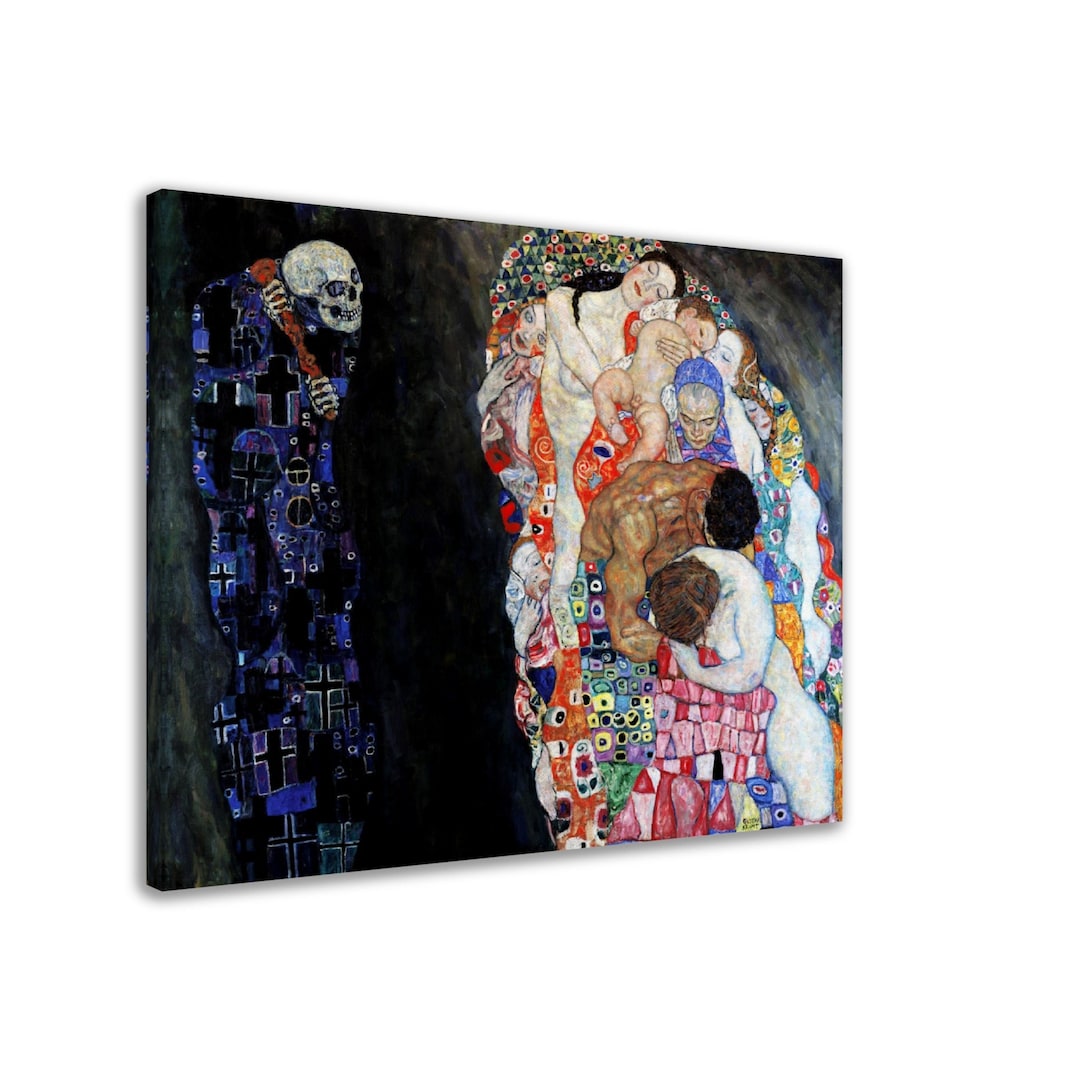 Gustav Klimt 'death and Life' Canvas Print - Art Nouveau Style - Etsy