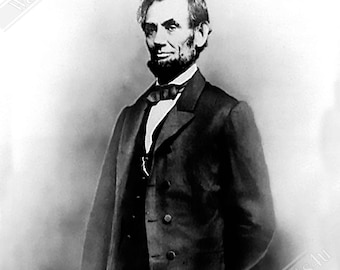 Poster fotografico d'epoca di Abraham Lincoln: ritratto del 16° presidente