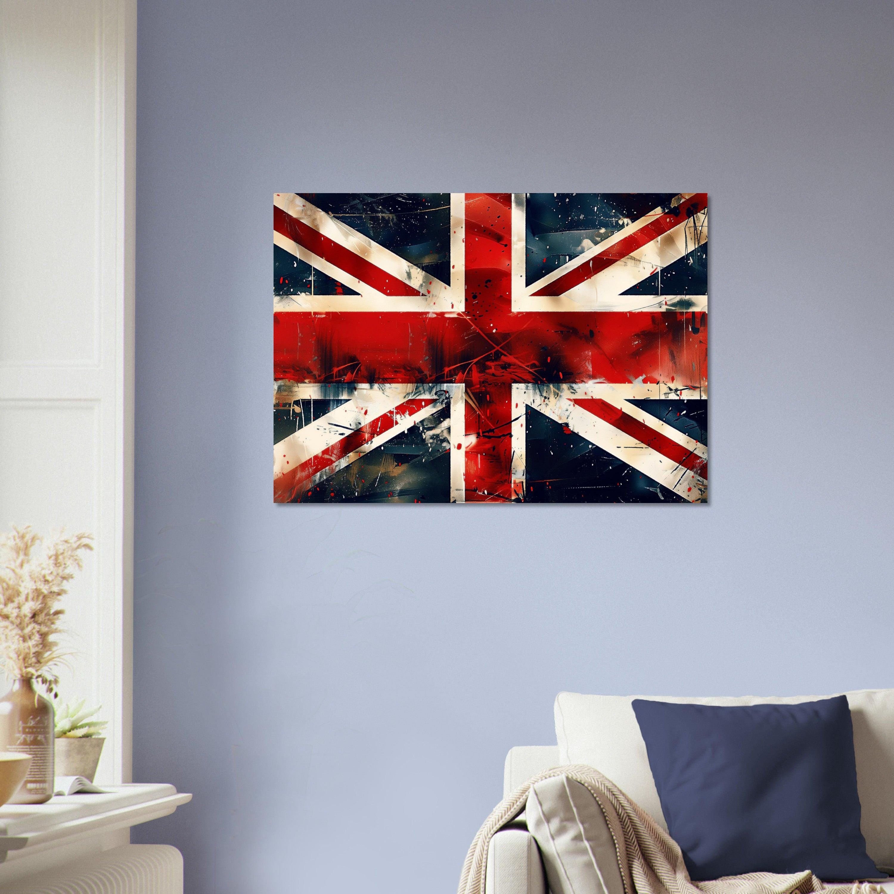 Grungy Union Jack Flag Art Print: Distressed British Street Art - Etsy