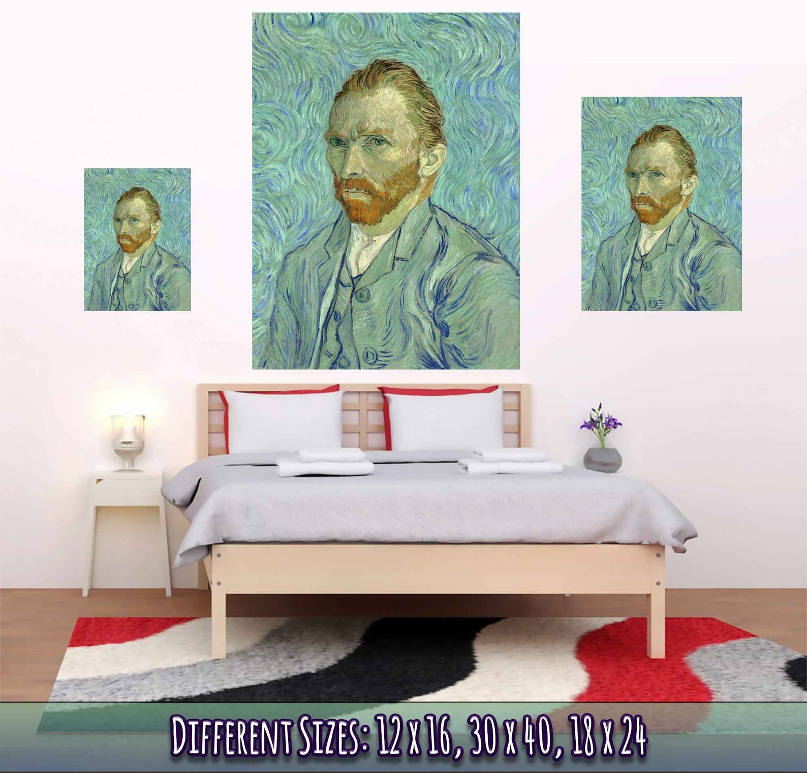 Van Gogh Self Portrait Print Van Gogh Prints Vincent Van | Etsy