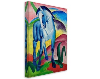 Franz Marc 'The Blue Horse' Canvas Print: German Expressionism Art