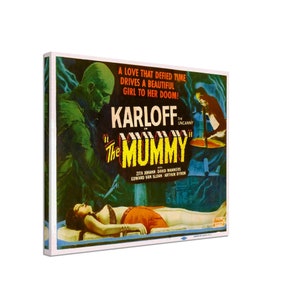 The Mummy Canvas, Vintage Horror Movie Canvas 1932 Canvas Film Art ...