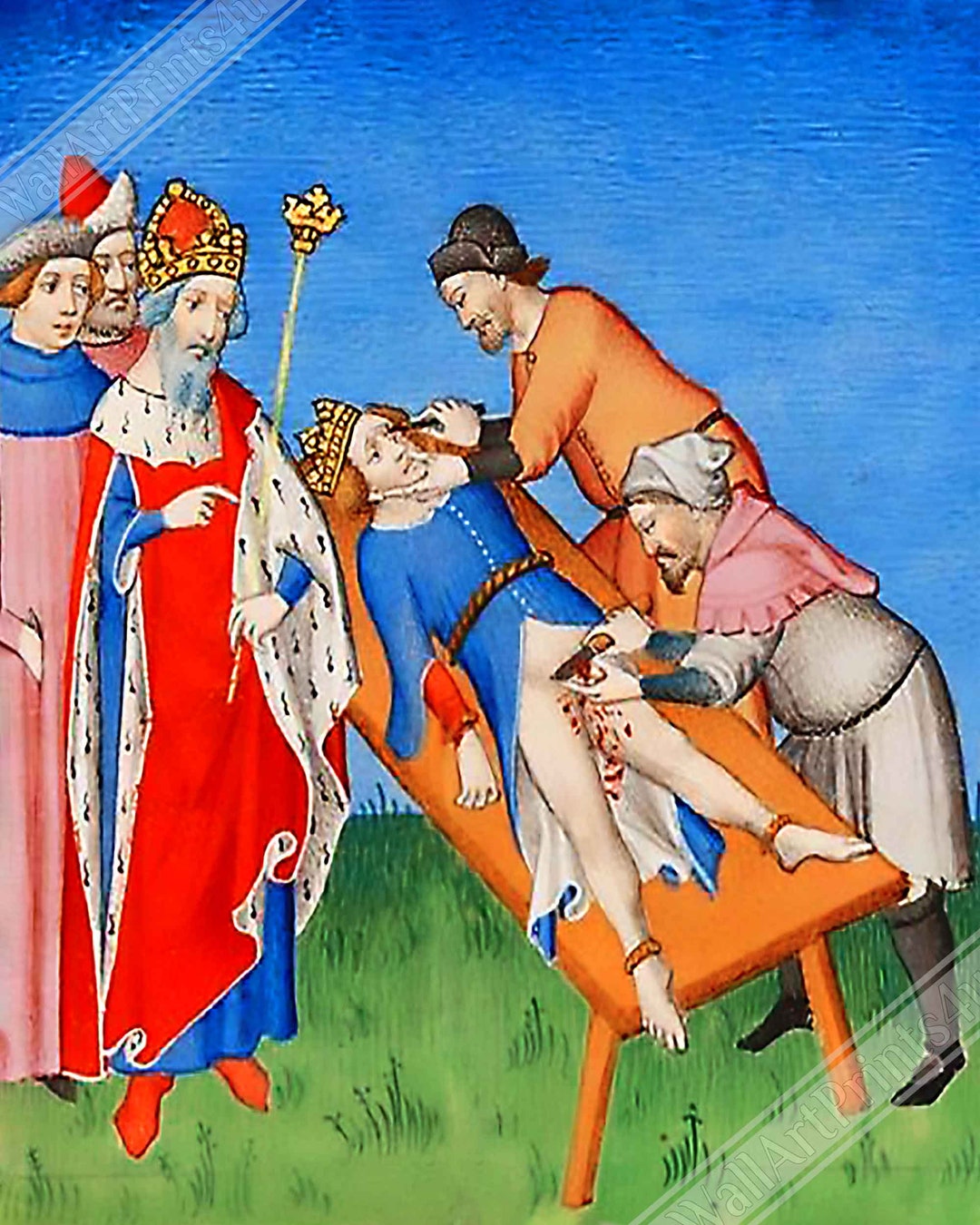 Medieval Torture Poster Castration Blinding Brutal Medieval Etsy