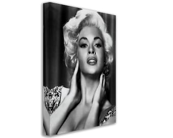 Jayne Mansfield Canvas Print: Hollywood Silver Screen Star
