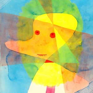 Rubber Duck Poster, Paul Klee Small Garden Ghost Print, Paul Klee Prints Abstract Art UK, EU USA Domestic Shipping