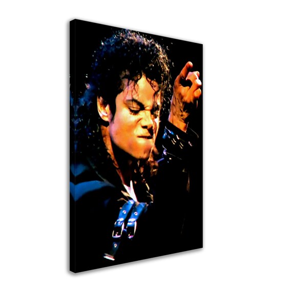 Michael Jackson Canvas Print: King of Pop, Enhanced Image - Etsy