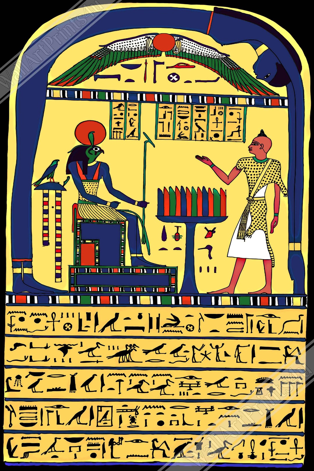 Stele of Revealing Poster, Aleister Crowley Book of the Law Picture