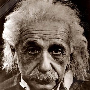 Albert Einstein Poster, Relativity Father Of Physics, Vintage Photo - Iconic Albert Einstein Print UK, EU USA Domestic Shipping