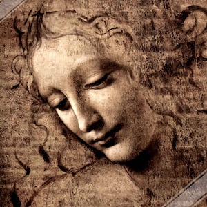 Stampa di Leonardo Da Vinci, poster La Scapigliata Regno Unito, spedizione nazionale UE USA